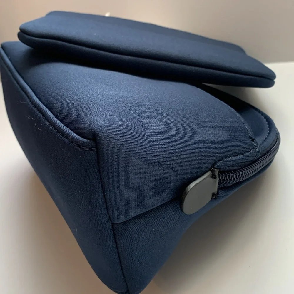 Stylus Blue 2 Piece Meadow Cosmetic Case with Removable Exterior Pouch